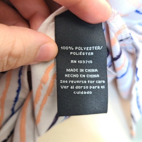 Zac & Rachel Double Tiered Striped Loose Sleeveless Top M - Picture 8 of 9